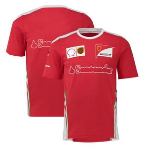 2022 F1 T-shirt Formula 1 Red Team T-shirts Lapel Polo Shirts Short-Sleeved Summer Casual F1 Racing Suit Same Fans T-shirts Custom214q
