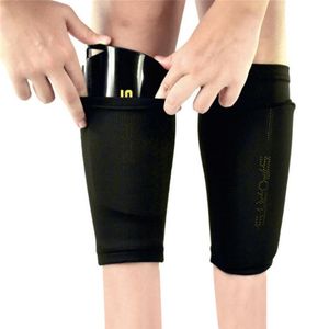 Wholesale padded shin sleeve for sale - Group buy Elbow Knee Pads Est Pair Soccer Protective Socks With Pocket Shin Guard Adult Children Support Leg Sleeves Supporting306q