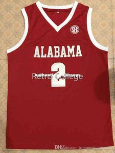 Collin Sexton Alabama Crimson Tide Red Basketball Trikots Herren Doppelgenähte XS-6xl-Weste-Trikots mit höchster Qualität