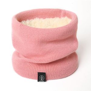 Fashion Women Knitted Scarf Solid Cashmer-like Winter Snood Scarves Lady Warm Wool Fur Thick Unisex Men Neck Scarfs Ring