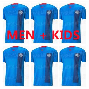 022 Islandia Narodowa Drużyna National koszulka piłkarska Islandia G Sigurdsson Sigthorsson E Gudjohnsen R Sigurdsson Finnbogason Football Shirts Minofors Men Kids Kit