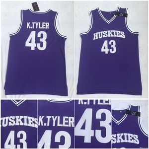 Na85 toppkvalitet 1 43 Lianzexin K.Tyler Jersey Men Huskies den 6: e Marlon Wayans Kenny Tyler Sydd film college baskettröjor S-XXL