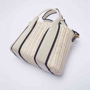 Rattan gewebte Tasche New Sling Shoulder Messenger Bag Handtaschen-Design-Angebote für Frauen mit doppeltem Zweck Ausverkauf