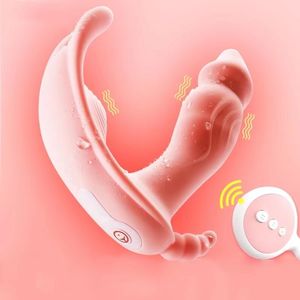 Sex leksaksleksak massager fjärrkontroll stötande dildo vibratorer trosor för kvinnor klitoris stimulator vuxen maskin kvinnlig masturbator vagina edla