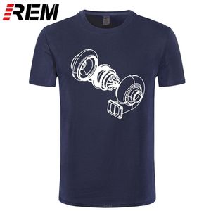 Camista de carro turbo explodido Tampas adultas masculinas Crew colar camiseta de camiseta de camiseta jovem tshirts jovens plus size 220527