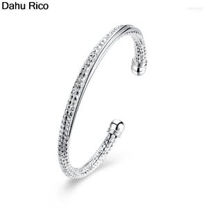 Brazaletes Pulseras Silver Color Dubai Style Fashion Czech Moda Dahu Rico Bangles Bangle INTE22