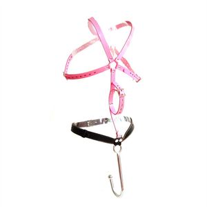 Collant per cintura in pelle regolabile per tutto il corpo con imbracatura per bondage femminile a 3 colori St189W