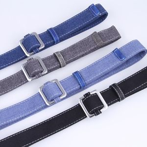 Belts Canvas Belt For Women's Girl With Jeans Korean Simple Versatile Cowboy Young Students Hole Free Woven Fabric Pants LeisureBelts