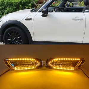 1 Pair Dynamic LED Fender Side Marker Lights For Mini Cooper F55 F56 F57 Sequential Turn Signal Lamps No Error Waterproof