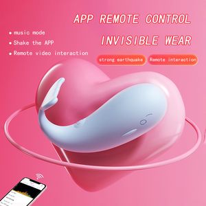 Walform Vibro-ei Weibliche Masturbation APP Drahtlose Steuerung Klitoris Massage Vaginal Vibrator Erwachsene Produkte