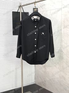 22SS Männer Frauen Designer Jacken Paris Kragen Brief Drucken Baumwollstoff Mann Revers Hals Streetwear Schwarz S-2XL