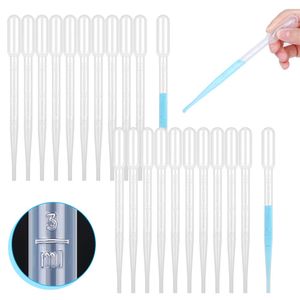 3ML Plastic Transfer Pipettes Eye Dropper Calibrated Disposable Essential Oils Makeup Tool Science and Lab DIY Art Transfer