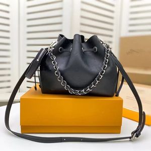 HH 2022 Muria Hollow Out Bucket bags Women luxurious Crossbody Bella Long Shoulder Strap handbags Gradient Leather Handbag Purse Old Flower Lady Tote M57068