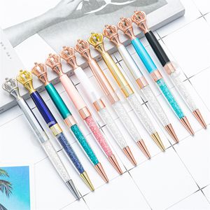 Crystal Crown Ballpoint ручки украшения коронки Gem Ballpoint Peen School School Office Sace