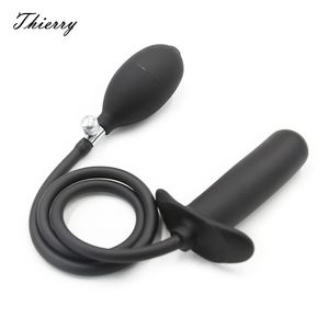 Thierry Silicone Inflatable Anal Plug Expandable Butt With Pump Adult Products sexy Toys for Women Men Dilator
