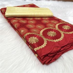 5yards/set African Bazin Riche Brode Kumaş İsviçre Polyester Dantel Kumaş Şam Shadda Gine Brocade Dantel Kumaş T200817