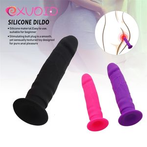 Wholesale big vagina sex toy for sale - Group buy Sex Toy Massager exvoid Dildo Penis for Women Lesbian Sucker Big Cock Adult Products Vagina G spot Massage Toys Adults Anal Plug