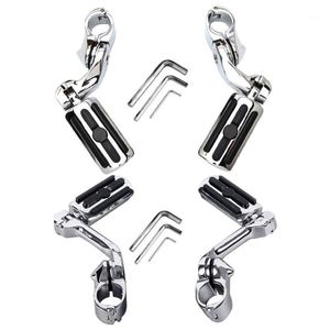 Pedals 1-1/4" Foot Pegs Universal Motorcycle Highway Replacement Mount Engine Guard High Reliability And Performance