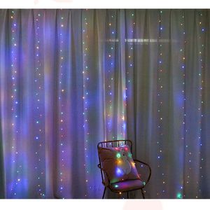 Christmas Decorative led lights For Home USB Power Remote Control Curtain Fairy Lights Garland LED String Year Party Wedding 201130
