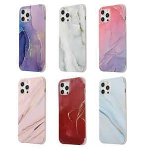 Luxury Golden Marble IMD Case Shockproof Phone Cases for iPhone 13 12 11 Pro Max XR XS Max X 8 7 Plus SE2