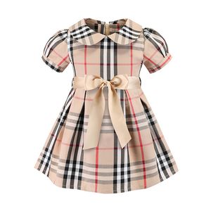 Mädchen Kleider Neue Stil Sommer Mode Kurzarm Baumwolle Kleid Kinder Kleidung Prinzessin Kleid für 1-8 Jahre