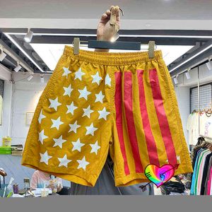 Men's Shorts CPFM.XYZ Shorts 2021 Men Women High Quality Star Spangled Banner Print CPFM Shorts Slightly Oversize Breeches T220825