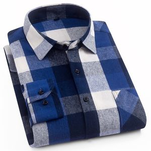 Männer Kariertes Hemd Neue Frühling Herbst Flanell Casual Hemd Männer Shirts Langarm Chemise Homme Baumwolle Männliche Check Shirts LJ200925