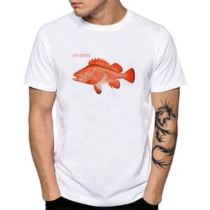 メンズTシャツ面白い愛釣りTシャツの種類淡水魚種漁師湖ブリームロックフィッシュOネックコットンティートップYH154