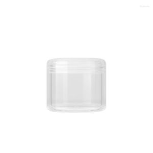 Make -upborstels 10 stks 3G/5G/10G/15 g/20 g lege plastic cosmetische pot potten transparante monsterflessen oogschaduwcrème lipcontainer trin22