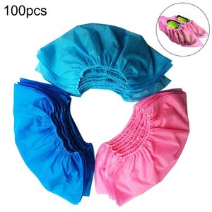 100pcs copriscarpe usa e getta antipolvere antiscivolo Dhoe bambini studenti adulti piede non tessuto domestico 220427