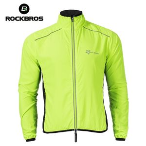 Rockbros Bicycle Jackets Men Men Mens Spring Summer Windproof Jersey Outdoor Reflective Waterfroof Cycling Tops Coats 220614
