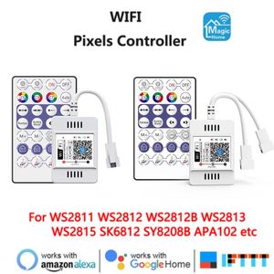 Controllers DC5V 12V 24V Ws2812b WiFi LED RGB Controller For WS2811 WS2813 WS2815 SK6812 Addressable Strip Magic Home