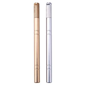 Round Needle Lock-Pin Device Manual Permanent Makeup Embroidered Eyebrow Tattoo Pen Tebori Microblading Pen