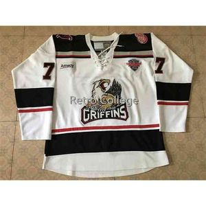 Maglia da hockey Thr Grand Rapids Griffins Ricamo cucito Personalizza qualsiasi numero e nome 29 Ryan Keller 39 Tyler Bertuzzi 9 tomas Holmstrom 25