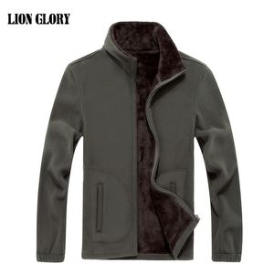 Giacca in cardigan da uomo autunno e inverno dei nuovi uomini spessa giacca in pile spesso cappotto di lana spesso in pile tinta unita da uomo di grandi dimensioni 7XL T200319