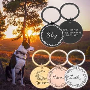 PERSONALISKA KATTER COLLAR DOG -ID TAGS FREE Gravering Dogs Chain Name Plate Number Adress Valp Pet Supplies Drop 220610