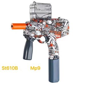 Outdoor Splash Toys Electric SplashGun Graffiti MP5 MP9 UZI Sight Air Pistolet Pistolet Factory 30000 szt. Żelowa zabawka