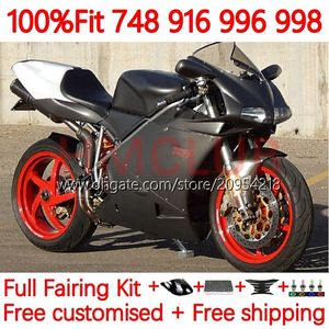 Einspritzkörper für DUCATI 748S 853S 916S 996S 998S 94-02 167No.38 748 853 916 996 998 S R 94 95 96 97 98 748R 853R 916R 996R 998R 1999 2000 2001 2002 OEM Verkleidung mattschwarz