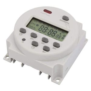 Smart Home Control Digital Display Timer przełącznik 1S - 168H 5VA Małe 7 dni programowalne elektroniczne (12 V DC)