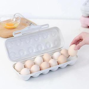 Cozinha suprimentos de cozinha refrigerador de plástico prático Caixa de armazenamento de ovos frescos Ferramenta de contêiner de armazenamento de proteção ambiental