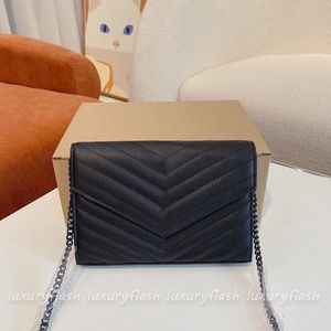 Woc Mulheres Designer Crossbody Bags 2022 Luxurys Envelope Messager Bag Caviar Cadeia Cadeia Clássica Carteiras Cartão Bolsa De Couro De Bolsa De Ombro
