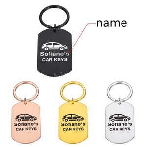 Özel İsim Keychain Kişiselleştirilmiş Araba Anahtar Keychain Erkek Kadın Kadın Karı Hediye Knahi Sevgililer Günü Hediyesi