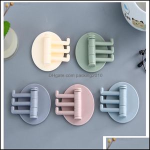 Hooks Rails Home Storage Organization Housekee Garden Sticky Hook Nordic Cute Strong Load-Bearing Punch- Seamless Wall Decoration Dormitor