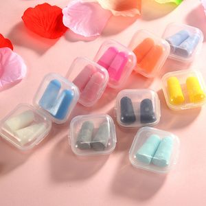 Foam Sponge Earplugs Great for travelling sleeping reduce noise bullet shape Ear plug randomly color gift 100 pairs