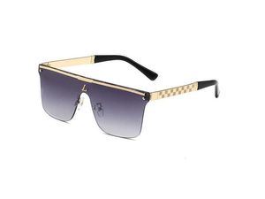 Designer de moda 414 óculos de sol Man Woman Luxury Sun Glasses Retângulo O Goggle Adumbral Full Frame Top Quality