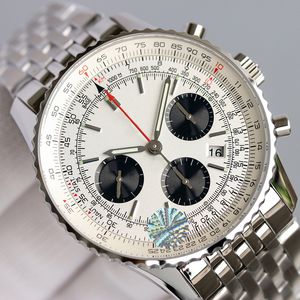 Męskie zegarki kwarcowe zegarek 43 mm stal nierdzewna pasek zegarek zegarek na rękę na rękę Wodoodporne design Montre de lukse sportowy tarcz sportowy