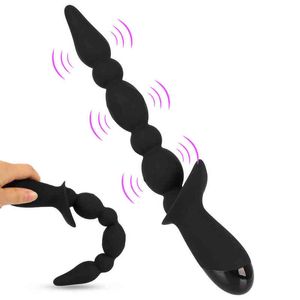 NXY Vibrators Consolador de Cuentas 9 velocidas para hombre adulto masaje prstata tapn Anal vibradores estimulador Vaginal silicona 0408