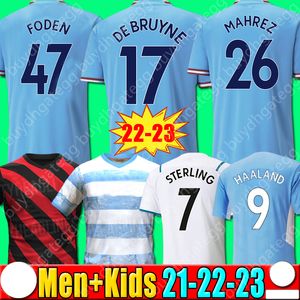 Wholesale g jesus resale online - Haaland Manchester Soccer t Shirt Grealish G Jesus City Sterling Ferran De Bruyne Kun Aguero Mahrez Foden Rodrigo Football