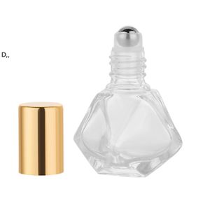 8ml mini vidro roll-on garrafas capa de liga recarregável Óleos essenciais garrafas vazias recipientes cosméticos garrafa gcb14910
