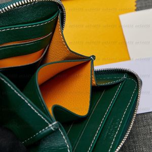 Luxurys designer toppkvalitetskortshållare äkta läder passhållare plånbok män kvinnors innehavare mynt hela wall271c